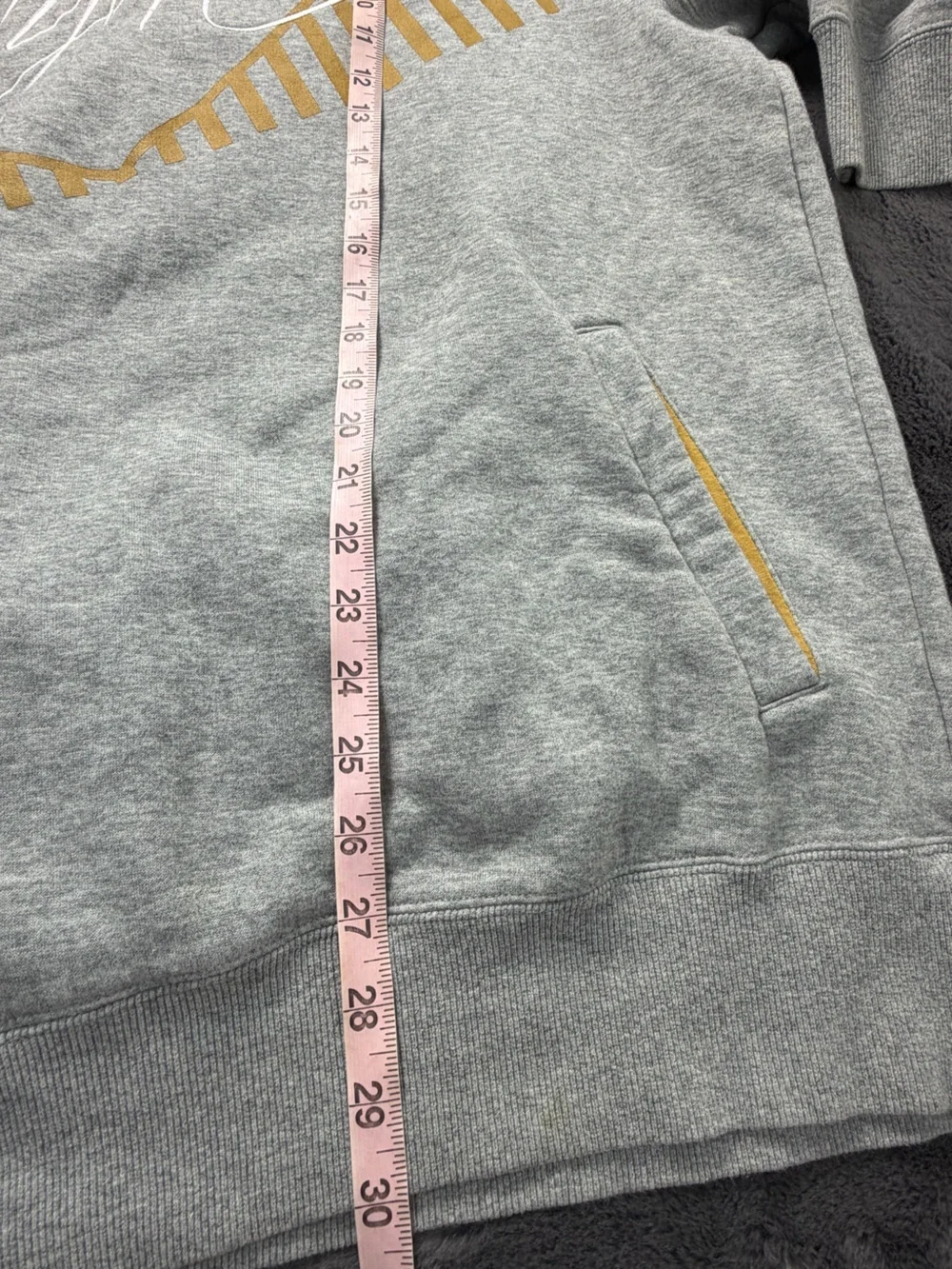 Jordan Air Jordan Flight Men’s XXL Gray Gold Graphic Pullover Hoodie